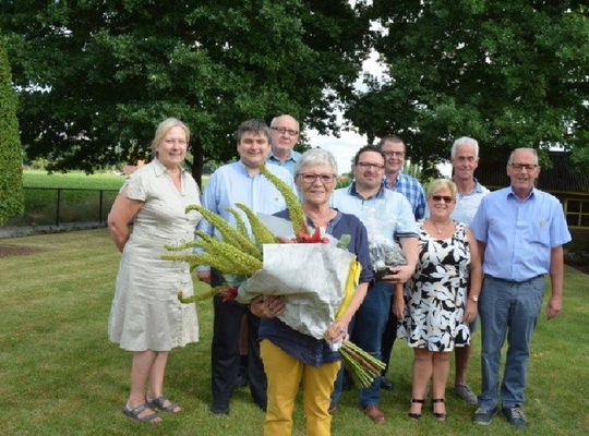 Claire Mulier gehuldigd Claire Mulier gehuldigd